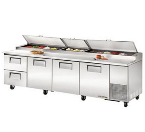 True tpp-119d-2 solid door pizza prep table 115v free shipping!!!! for sale