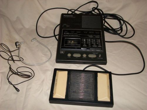 Panasonic RR-970 Microcassette Transcription Machine w Foot Pedal and Headset