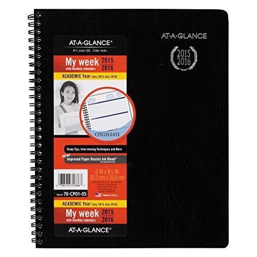 At-A-Glance AT-A-GLANCE Weekly / Monthly Planner / Appointment Book, Collegiate,