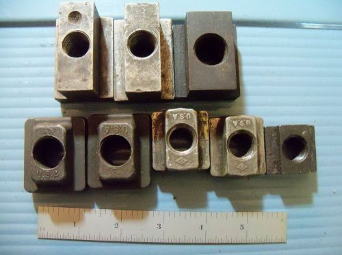 Machinist Mill T Slot Nuts Armstrong &amp; others 5/8 &amp; 3/4