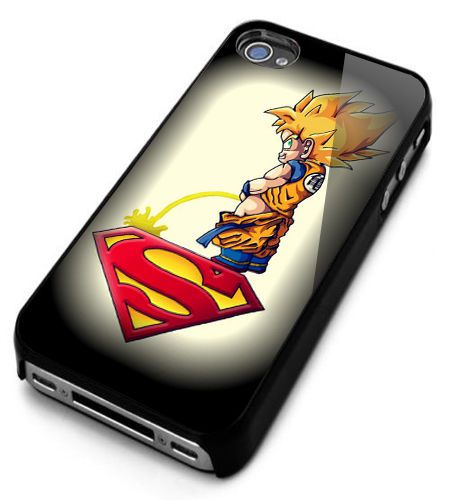 GOKU OWNS SUPERMAN Case Cover Smartphone iPhone 4,5,6 Samsung Galaxy