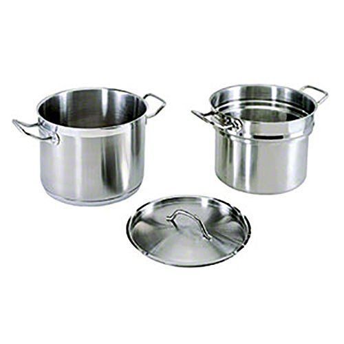 Pinch (dbc-16)  16 qt induction ready stainless steel double boiler w/cover for sale