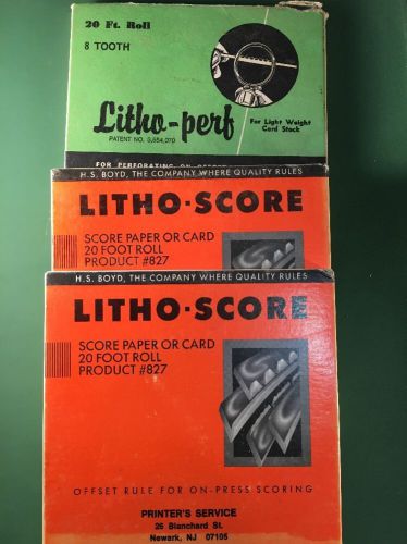 Litho Score 20 Foot Roll Multigraph Offset Printing