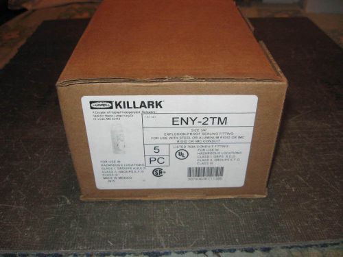 &#034;Box of 5&#034; Hubbell Killark Explosion Proof Duraloy Iron Sealing Fittings ENY-2TM