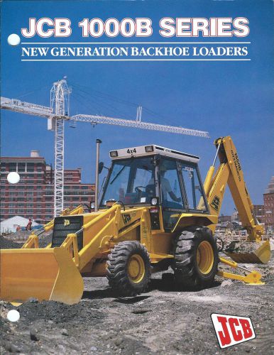 Equipment Brochure - JCB - 1000B series - Backhoe Loader - c1988 (E3123)