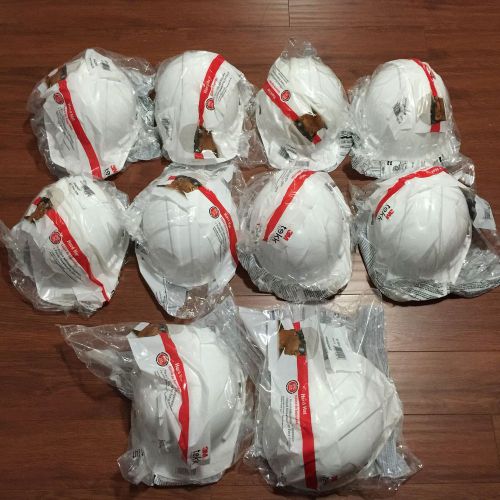 New 3M White Hard Hat  Lots of 10, Factory Sealed