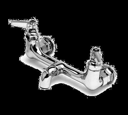 T&amp;s brass b-0673-rgh service sink faucet 8&#034; centers 4-5/16&#034; from wall to... for sale