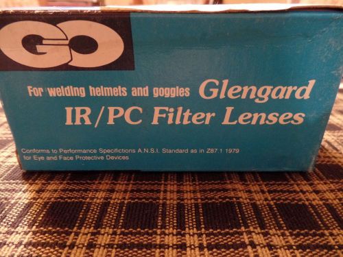 Vintage Glengard IR/PC Welding Helmet &amp; Goggles Lens Box of 12 Shade 11