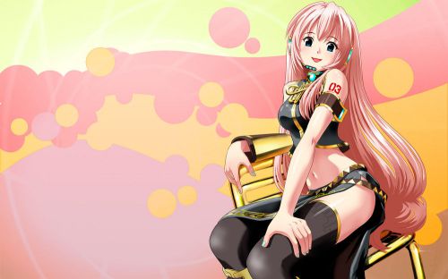 Wall Art,HD,Decal,Canvas Print,Banner,Anime,Vocaloid Pink Cute Girl