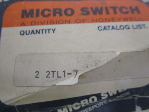 MICROSWITCH TOGGLE SWITCH 2TL1-7 *NEW IN BOX*