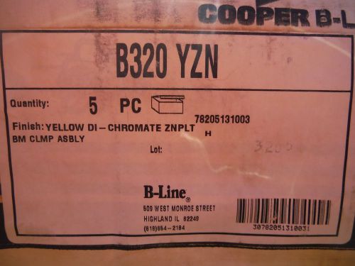 Cooper B-Line (B320 YZN) (1pcs) Beam Clamp Assembly  Zinc Yellow