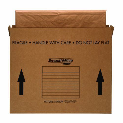 Large cardboard delivery moving boxes 48 x 4 x 33 inches, 4 pack for sale
