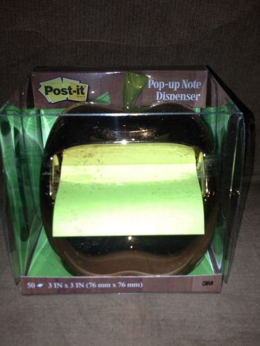 Golden apple post- it pop-up note dispenser with 3&#034;x3&#034; - great for teachers! new for sale