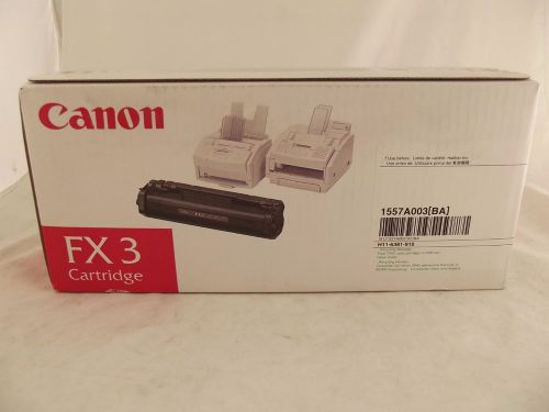 Genuine Canon FX-3 FX3 Black Toner Cartridge NEW PP3 H