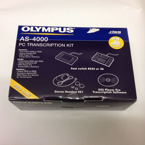 Olympus AS-4000 PC Transcription Kit NEW