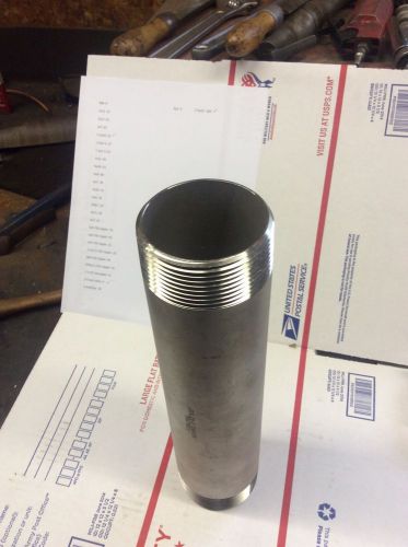 2-1/2&#034;x12&#034; 316/316l stainless sch40 pipe nipple for sale
