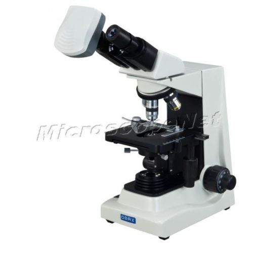 Omax 5mp digital compound microscope 1600x+oil darkfield condenser+100x plan obj for sale