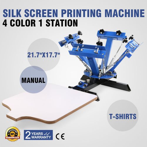 4 COLOR 1 STATION SILK SCREEN PRINTING MACHINE PAPER FOUR COLOR MANUAL EXCELLENT
