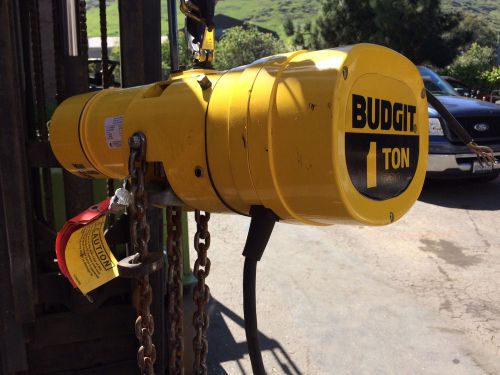 Budgit hoist - 1 ton, 20ft lift for sale