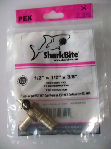 Pex SharkBite Reducing Tee 1/2&#034; x 1/2&#034; x 3/8&#034; UC363LFA