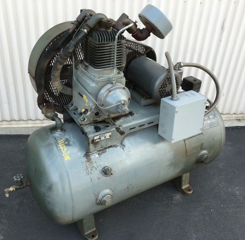 Binks usa air compressor industrial 60gal. horizontal tank w/baldor 2hp #w-1820 for sale