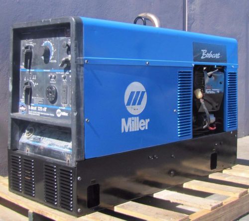 Miller bobcat 225 nt 8000 watt generator welder onan performer 16hp gas engine for sale