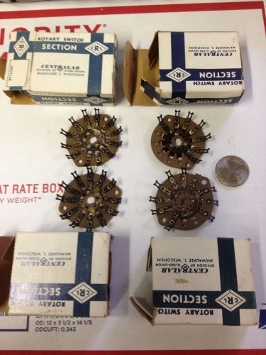 LOT OF 4 CRL ROTARY SWITCH SECTION CENTRALAB