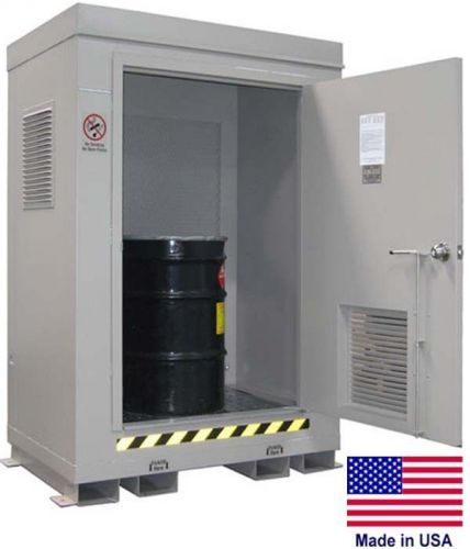 Hazardous 2 drum storage locker - 110 gallon sump cap - 4 hour fire rating for sale
