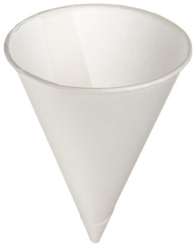 Solo 42r-2050 bare eco-forward treated paper cone water cup rolled rim 4.25 o... for sale