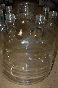 Glass Quark  reactor bioreactor bio spinner flask large volume 50 liters prep