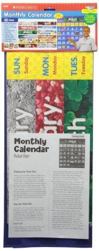 Scholastic Teacher&#039;s Friend Monthly Calendar Pocket Chart