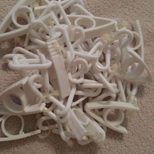 6 Feet White 1.5&#034; Link Chain Display 15 Hooks Retail Toys Storage Closet B5