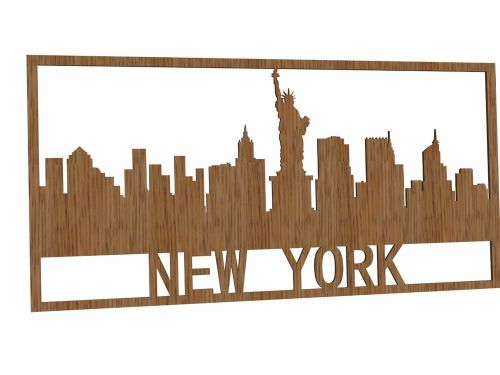 New York DXF File For CNC Plasma or Laser Cut
