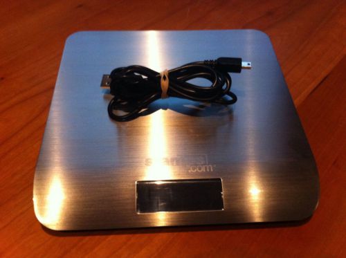 5 LB Digital Stainless Steel Mail Scale by Stamps.com with USB Cable
