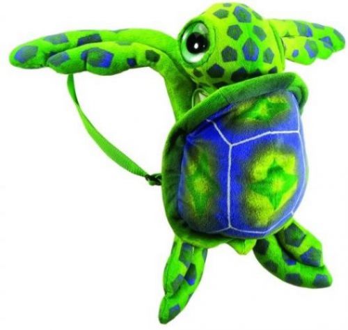 17 Big Eye Green Sea Turtle Travel Backpack Buddies Stuffed Bookbag by Fiesta