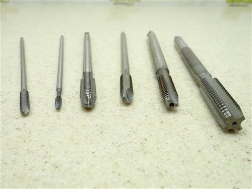 Lot of 6 hss pully taps 6-32nc to 1/2-13nc regal usa for sale