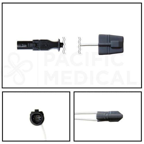 Ge datex-ohmeda hypertonics pediatric soft shell spo2 sensor 10&#039; cable warranty for sale