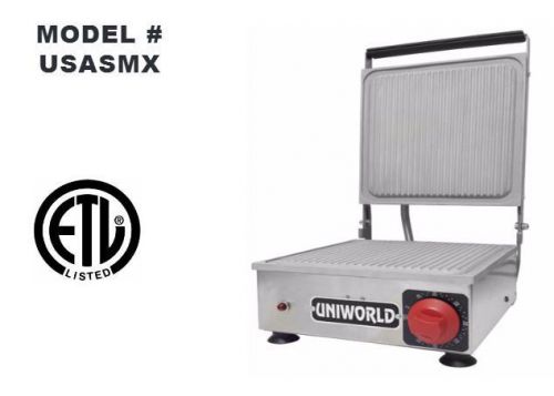 NEW 10&#034;x10&#034; Panini Grill Ribbed Plate Uniworld USASMX NEW #4529