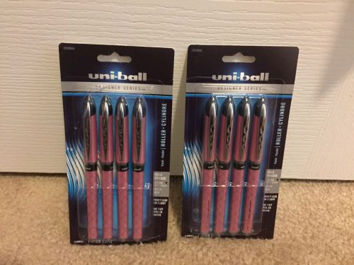 8 UNI-BALL Vision Elite  DESIGNER SERIES BOLD 0.8mm., PINK BARREL COLOR
