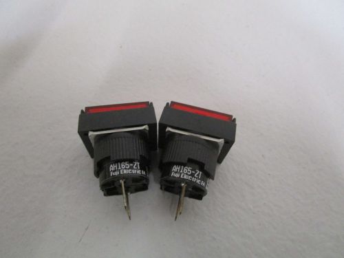Lot of 2 fuji electric red pushbutton switch ah165-zt e3 *new out of box* for sale