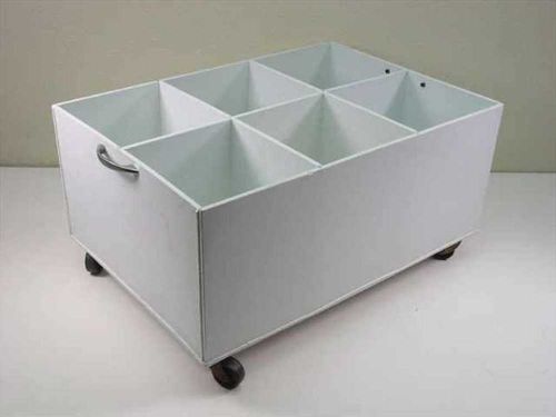 Custom chemical solvent container w/wheels - 6 slot 9x16x23 for sale