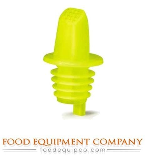 Tablecraft 33Y Free Flow Pourer with screen yellow  - Case of 144