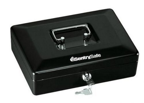SentrySafe 10 Inch Cash Box, Home Money Security Key Lock Small, New, CB-10