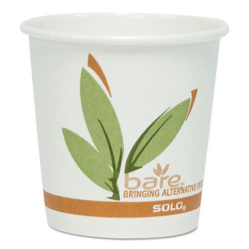 &#034;Bare Eco-Forward Recycled Content Pcf Hot Cups, 4 Oz, 1,000/carton&#034;
