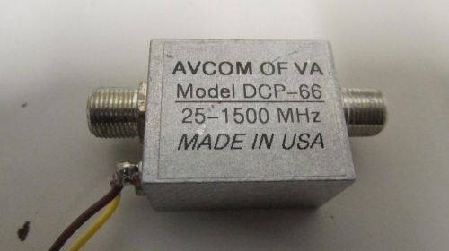 Avcom of VA DCP-66 bias tee  DC Power block