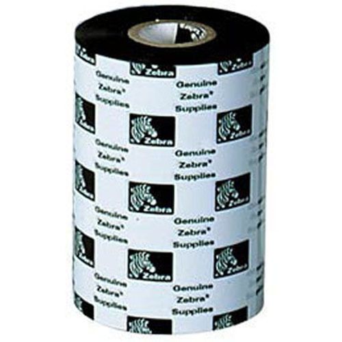 Lot of 6 Zebra Standard 5117 Wax Ribbon Black, 3.27&#034; x 1476&#039; Part # 05117BK08345