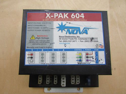 NOVA Electronics X-PAK 604 60 Watt 4 Outlets Multi-Flash Strobe Power Supply