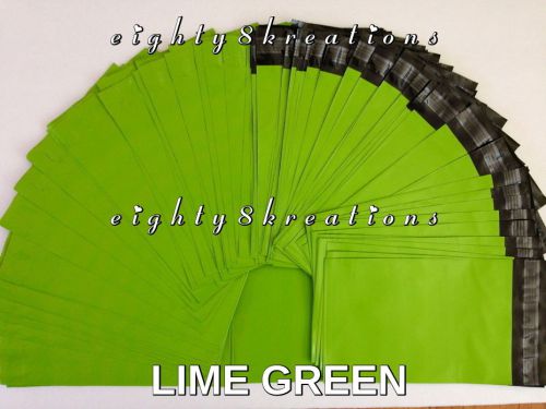 5 LIME GREEN Color 6x9 Flat Poly Mailers Shipping Postal Package Envelopes Bags