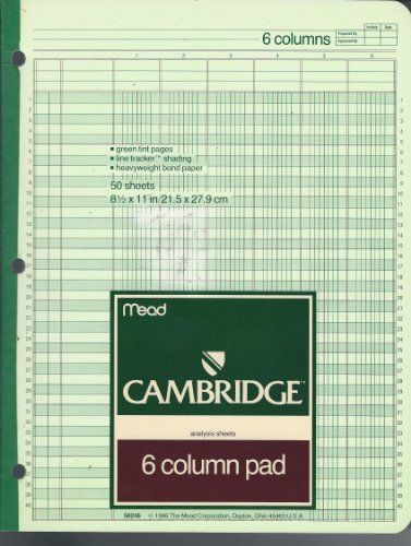 Analysis 6 Column Pad