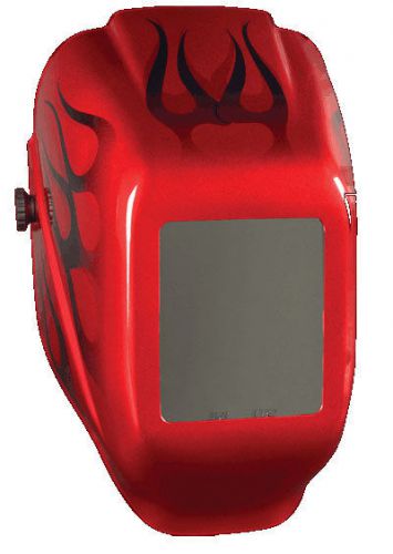 Jackson safety wh10 halox passive welding helmet  &#034;red flames&#034; design 20499 for sale